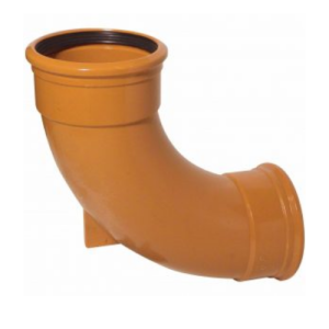 Underground Drainage 110mm Double Socket Rest Bend 87.5deg