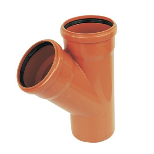 110mm Double Socket Underground Drainage Y Junction