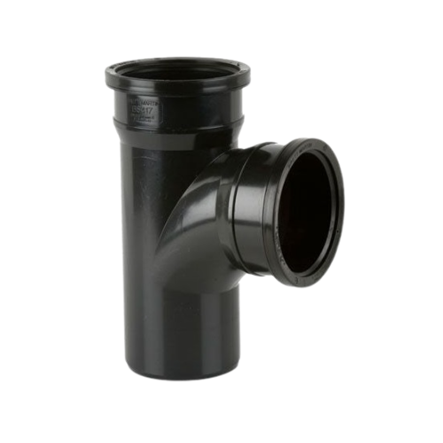 Black Soil Pipe 92.5° Double socket tee