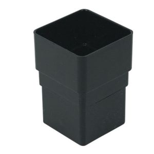 Square Line  DOWN PIPE SOCKET 65MM BLACK