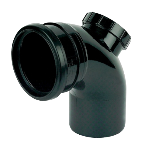 90 Degree Single Socket Access Bend- Black