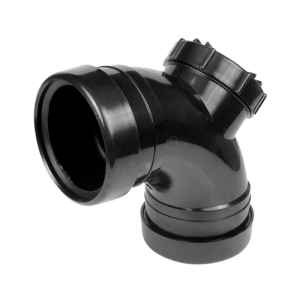 90 Degree double Socket Access Bend- Black