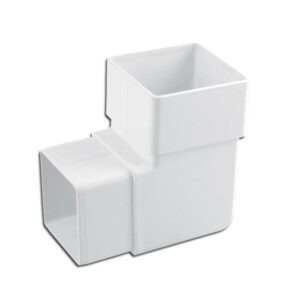 Square Line  92.5° OFFSET BEND 65MM WHITE