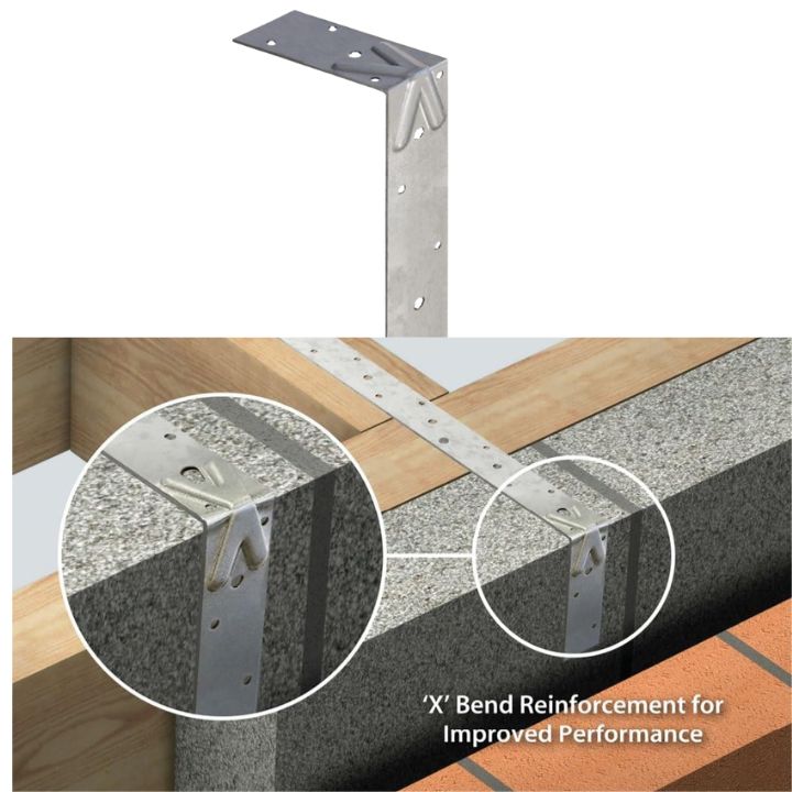 Galvanised Restraint Strong Tie Heavy Engineered Strap Bent,1200 mm - Image 2