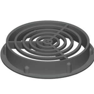 Round Soffit Ventilator 70mm Grey