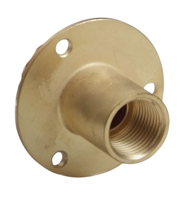 Heavy Duty 15mm x 1/2" Brass Wall Plate Connector – BSP Female Pipe Fitting