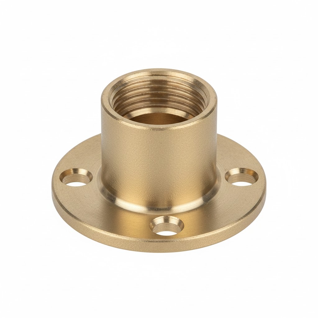 Heavy Duty 15mm x 1/2" Brass Wall Plate Connector – BSP Female Pipe Fitting - Image 2