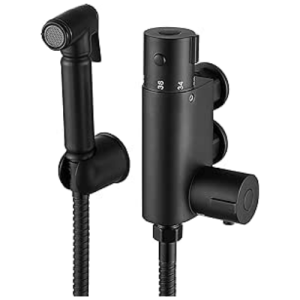 Black Thermostatic Bidet Douche Kit – Brass Muslim Shattaf Shower Head Set