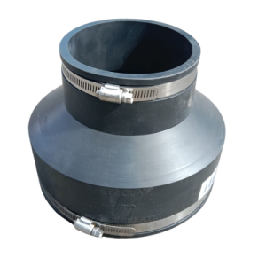 190mm-170mm to 114-97mm UNDERGROUND DRAINAGE FLEXIBLE ADAPTER CLAY TO PLASTIC