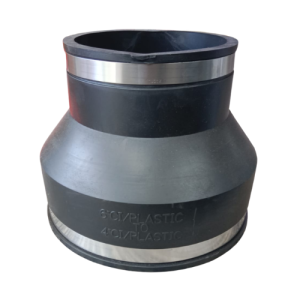 160mm to 110mm UNDERGROUND DRAINAGE FLEXIBLE ADAPTER PLASTIC TO PLASTIC
